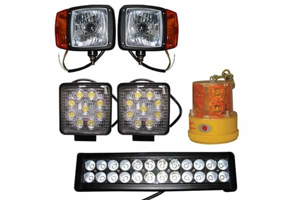 Faróis led e fusíveis para empilhadores