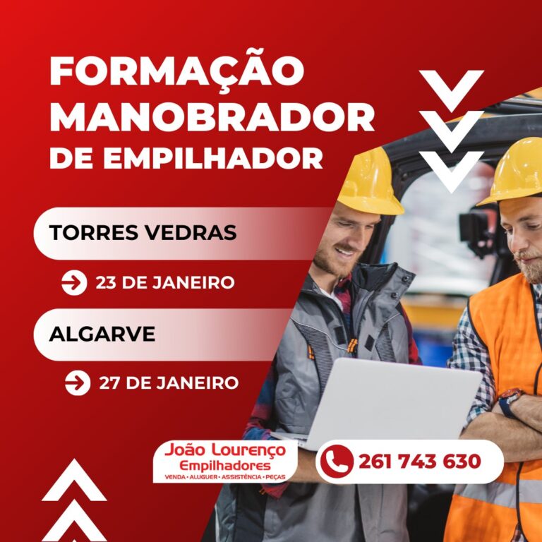 Inscrições Abertas: Formação de Manobradores de Empilhadores