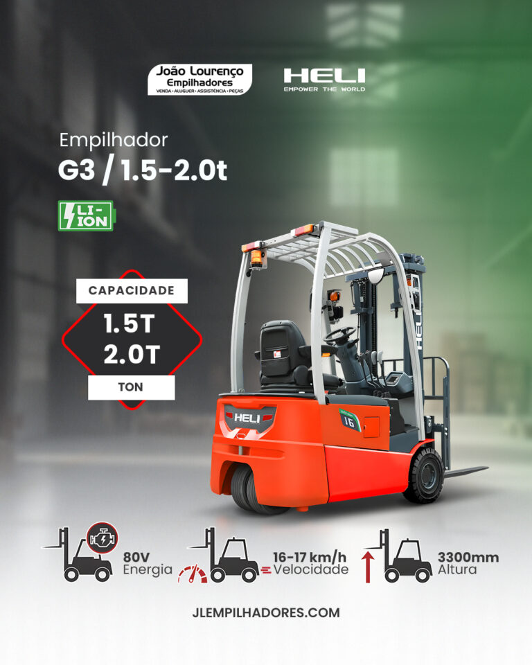 G3 da Heli: potência, velocidade e sustentabilidade na sua operação