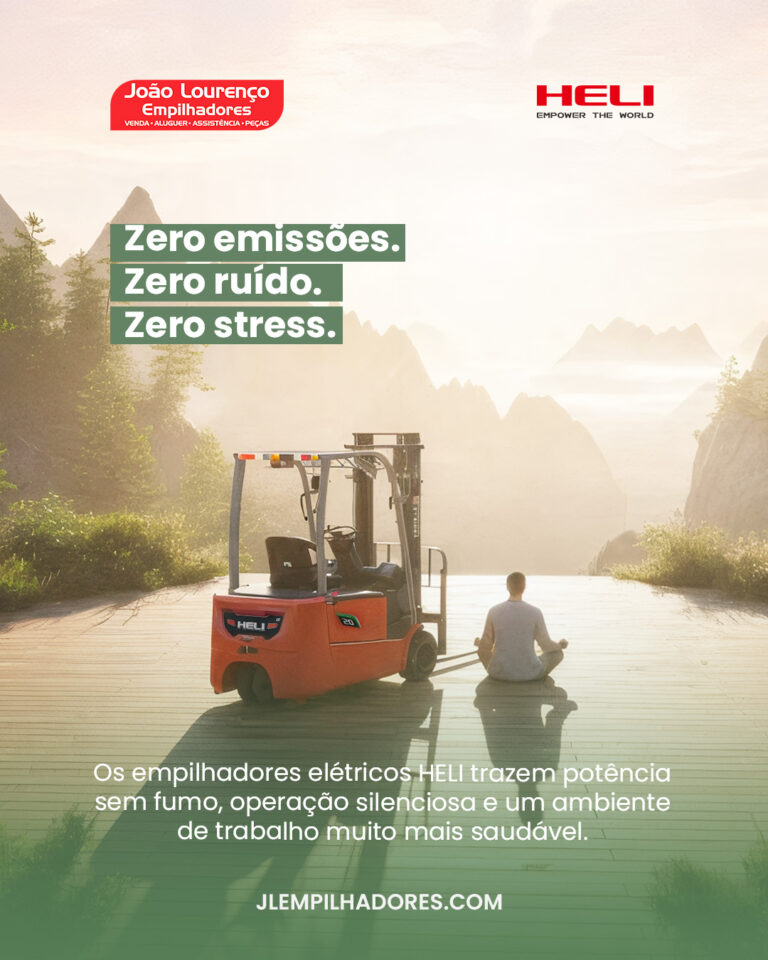 Zero emissões. Zero ruído. Zero stress.