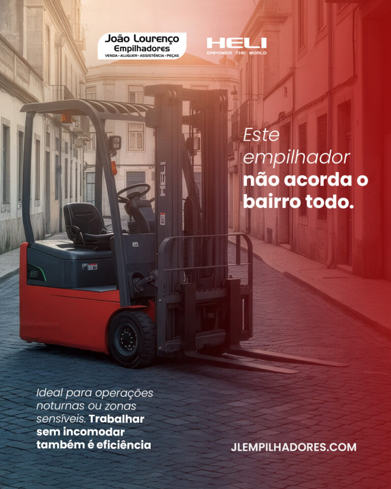 Este empilhador não acorda o bairro todo