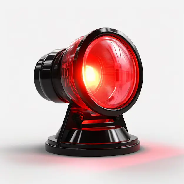 Luzes de aviso de projeção vermelha