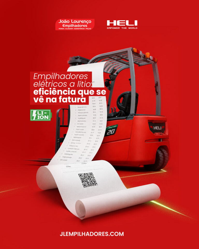 Empilhadores elétricos a lítio para maior eficiência