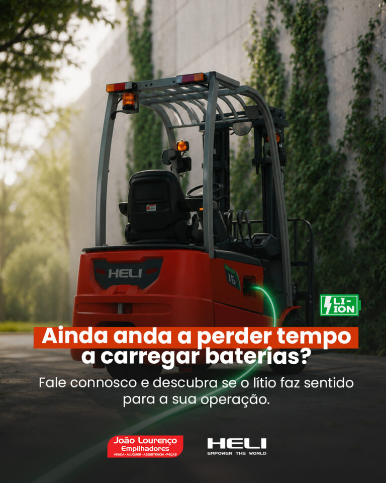 Baterias de lítio: eficiência em empilhadores