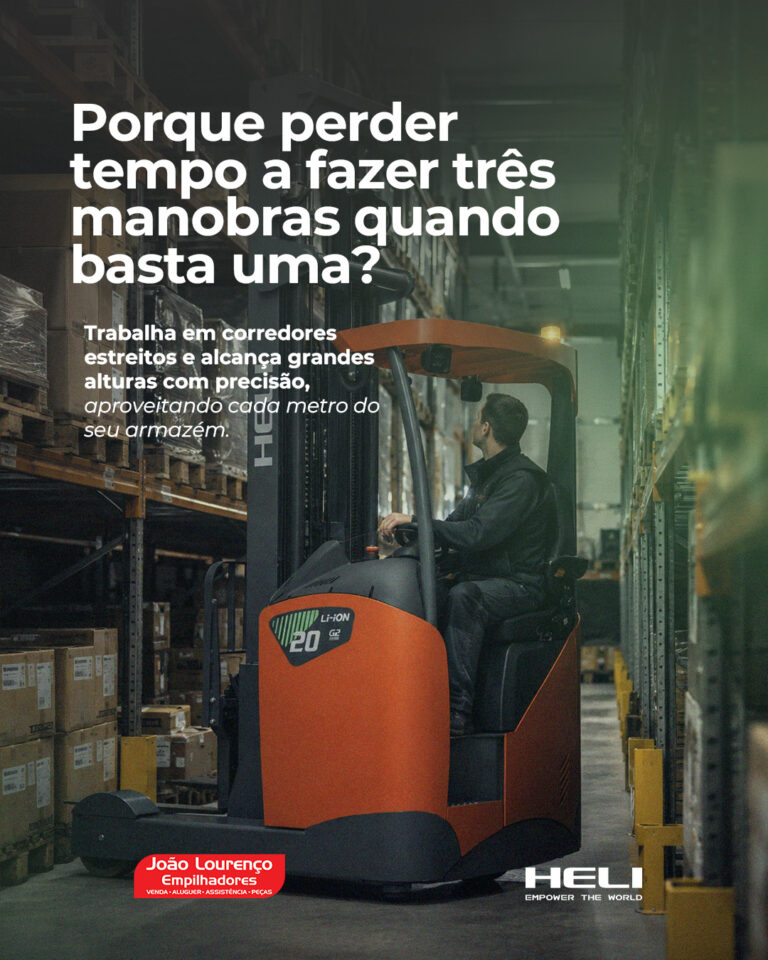 Empilhadores retráteis para maximizar a eficiência no armazém